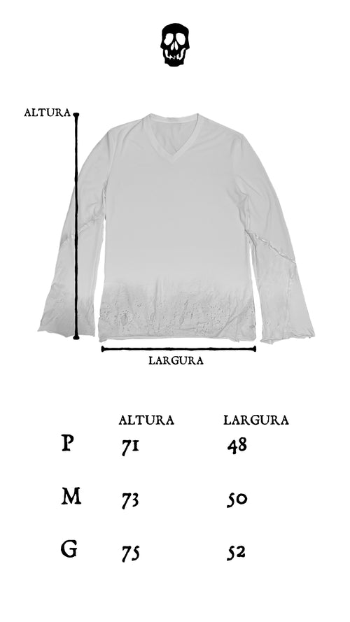 black destroyed longsleeve