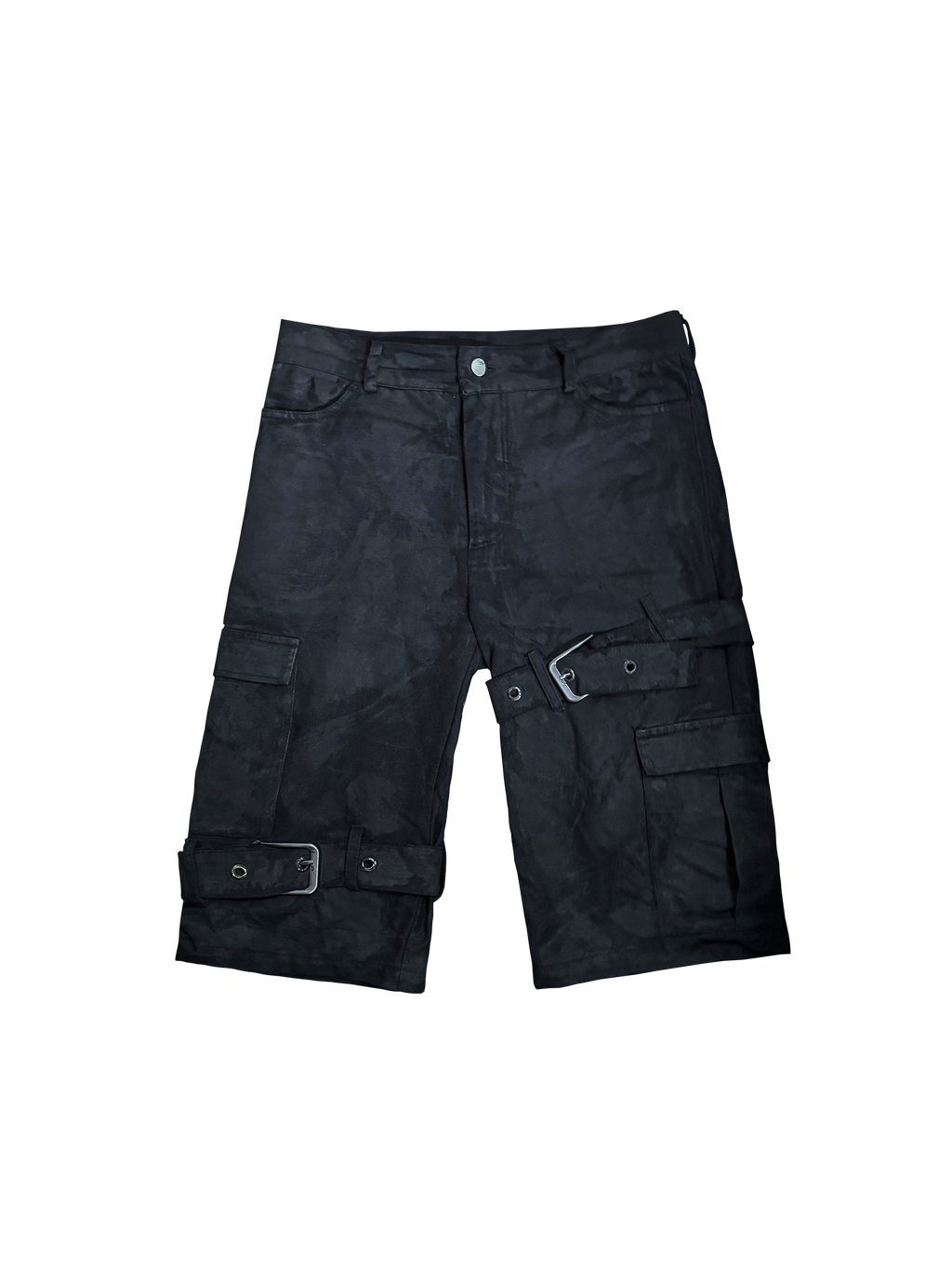 WAX & DISTRESSED CAPRI PANTS
